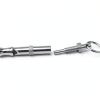 Silver Pets Whistle Adjustable Pet Training Sound Control Stainless Steel Puppy Bark Whistles with Suspendable Key Chain Dogs Training and Behavior Aids-1