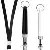 Dog Whistle 4 Pack Ultrasonic Silent Training by Skrfren Black-1