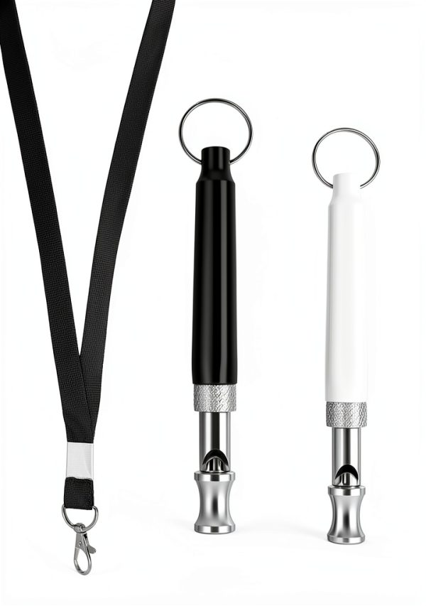 Dog Whistle 4 Pack Ultrasonic Silent Training by Skrfren Black-1
