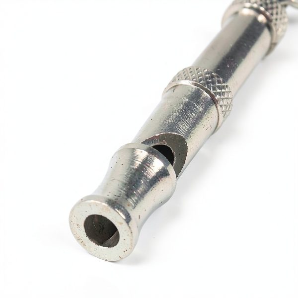 Silver Pets Whistle Adjustable Pet Training Sound Control Stainless Steel Puppy Bark Whistles with Suspendable Key Chain Dogs Training and Behavior Aids-3