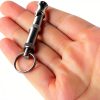 Dog Whistle Uxcell Adjustable Pitch Whistle with Keychain Silver Tone-6