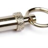 Silver Pets Whistle Adjustable Pet Training Sound Control Stainless Steel Puppy Bark Whistles with Suspendable Key Chain Dogs Training and Behavior Aids-2