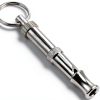 Dog Whistle Uxcell Adjustable Pitch Whistle with Keychain Silver Tone-0
