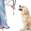 Weewooday 5 Pieces High Pitch Plastic Dog Whistles for Recall Training, Dog Training Whistle with Lanyards and Key Rings (Black, Orange, Blue, Purple, Green)-3