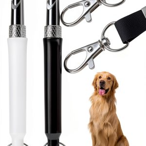 Dog Whistle mgmooa Ultrasonic Silent Whistle with Lanyard 2pcs-0