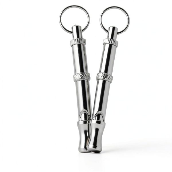 Anti Barking Device Dog Whistle Ultrasonic Clicker Keychain-5