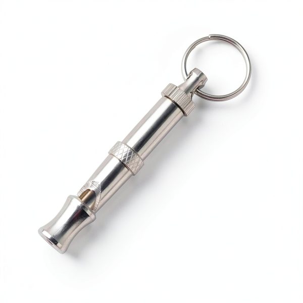 Anti Barking Device Dog Whistle Ultrasonic Clicker Keychain-0