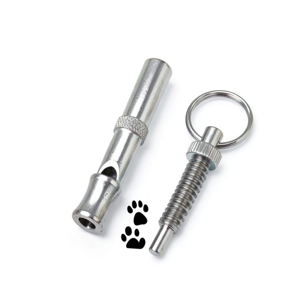 Silver Adjustable Ultrasonic Dog Whistle,Portable Whistle Pet Whistle Supersonic Whistle Dog Whistles for Pet Training,Training and Behavior Aids,Professional Dog Whistle to Stop Barking Neighbors-4