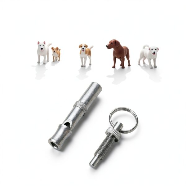 Silver Adjustable Ultrasonic Dog Whistle,Portable Whistle Pet Whistle Supersonic Whistle Dog Whistles for Pet Training,Training and Behavior Aids,Professional Dog Whistle to Stop Barking Neighbors-2