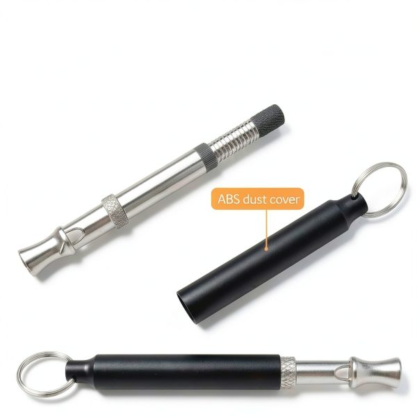 Ami's Delight Dog Whistle Set of 5 | 2PCS Premium Quality Adjustable Dog Whistles with 2 Black Lanyards and a Dog Clicker | Ultrasonic Dog Whistle to Stop Barking Neighbors Dog-4