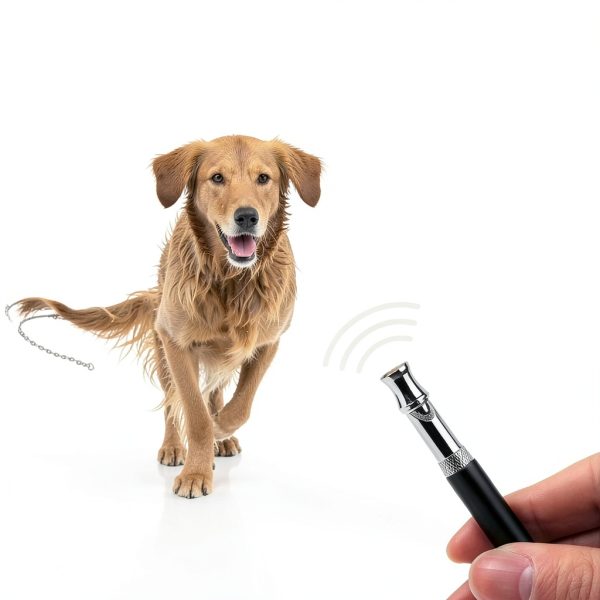 Dog Whistle NIKIMORE 2-Pack Silent Ultrasonic Lanyard Black/White-1
