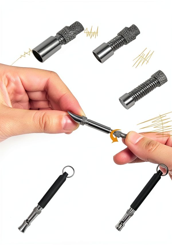 Dog Whistle Adjustable Ultrasonic Silent 2 Pack – BD Training Whistle-4