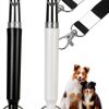 Dog Whistle to Stop Barking, 2 Pack Ultrasonic Silent Adjustable Training Whistle with Lanyard (Black+White)-0