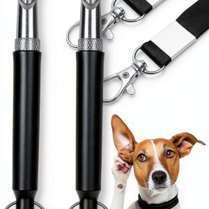 Dog Whistle Reddeda 2 Pack Black Ultrasonic Silent Whistle-0