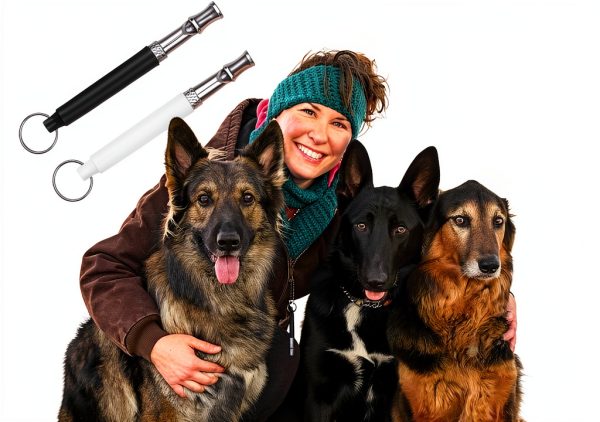Dog Whistle Reddeda 2 Pack Black Ultrasonic Silent Whistle-3
