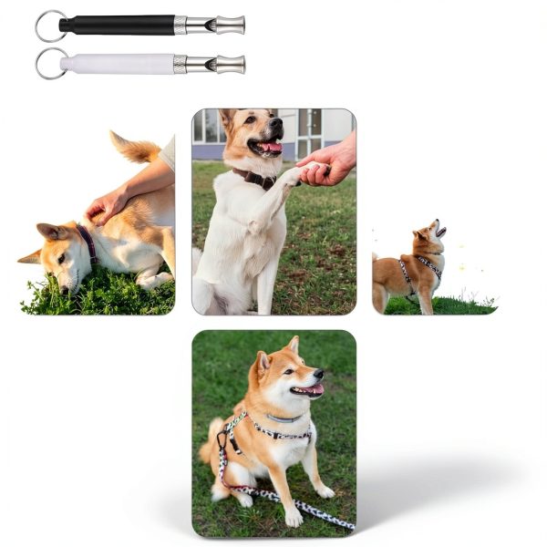 Dog Whistle 2 Pack Ultrasonic Silent Adjustable Lanyard by EupHHonycs-2