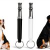 2 Pack Dog Whistle, Dog Whistle to Stop Barking Neighbors Dog, Adjustable Ultrasonic Silent Dog Whistle, Professional Recall Dog Training Whistles, with Lanyard (Black and White)-6