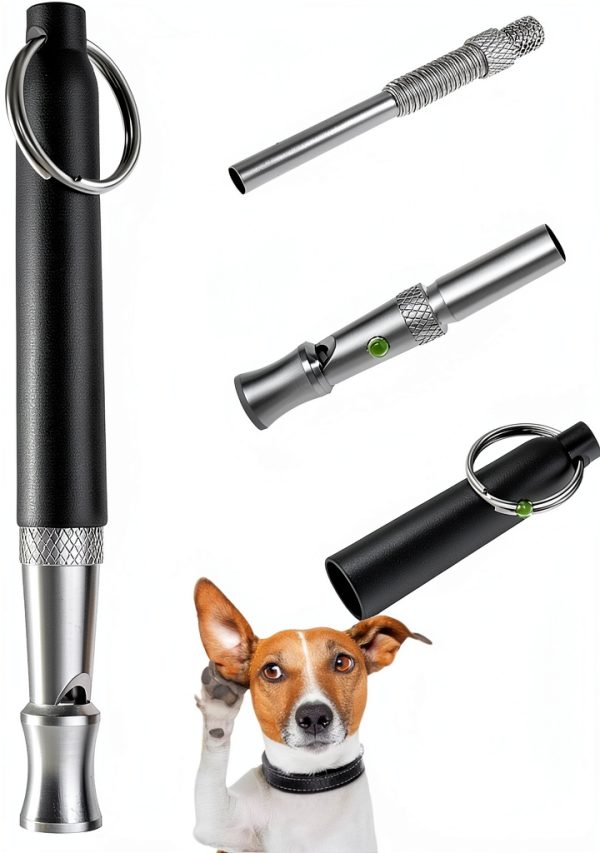 Dog Whistle BMHNOONE Adjustable Ultrasonic Training Whistle 2-Pack-2