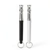 Dog Whistle to Stop Barking, 2 Pack Ultrasonic Silent Adjustable Training Whistle with Lanyard (Black+White)-4