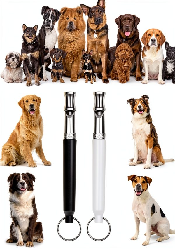 Dog Whistle Reddeda 2 Pack Black Ultrasonic Silent Whistle-5