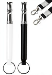 Dog Whistle Adjustable Ultrasonic Silent 2 Pack – BD Training Whistle-0