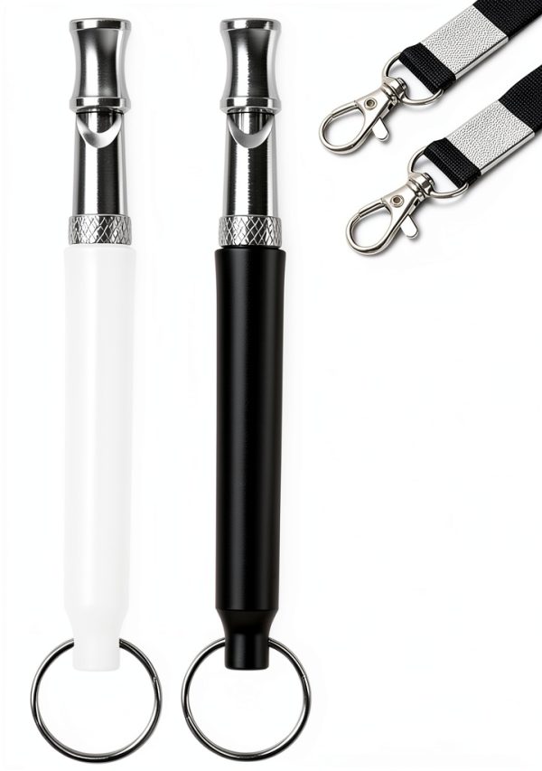 Dog Whistle Adjustable Ultrasonic Silent 2 Pack – BD Training Whistle-0