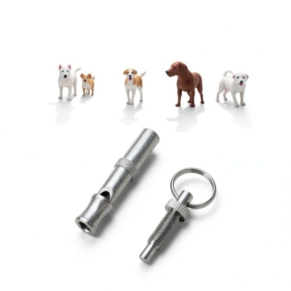 Silver Adjustable Ultrasonic Dog Whistle Jinshining Portable Training-2
