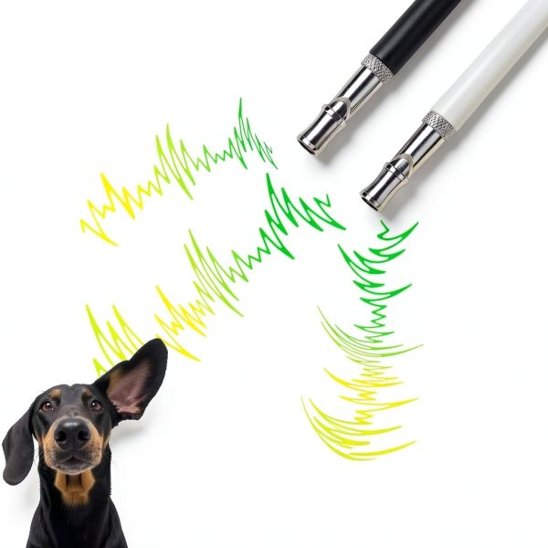 Dog Whistle Reddeda 2 Pack Black Ultrasonic Silent Whistle-2